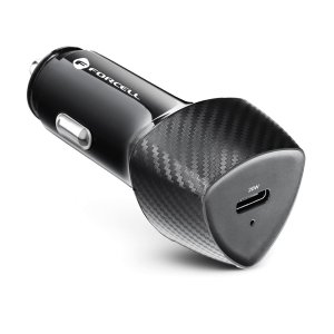 Autonabíječka Forcell F-Energy Carbon USB C QC3.0 PD 3A 20W, černá