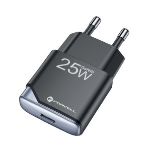 Forcell F-Energy Ultra Slim GaN III USB C, PD 25W QC4.0 3A, černá