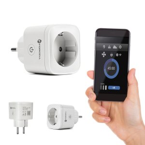 Chytrá zásuvka Forcell F-Energy EU02 230V s WiFi, programátorem a podporou Tuya/Amazon Alexa, bílá