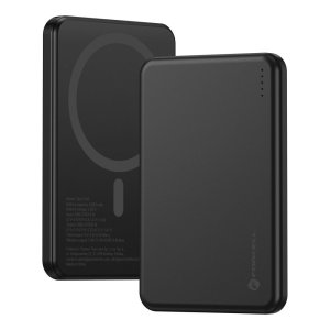 Powerbanka kompatibilní s MagSafe Forcell F-Energy Slim QC4.0 PD 15W 5000 mAh, černá