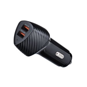 Autonabíječka Forcell F-Energy Carbon 2 x USB A QC3.0 3A 36W, černá